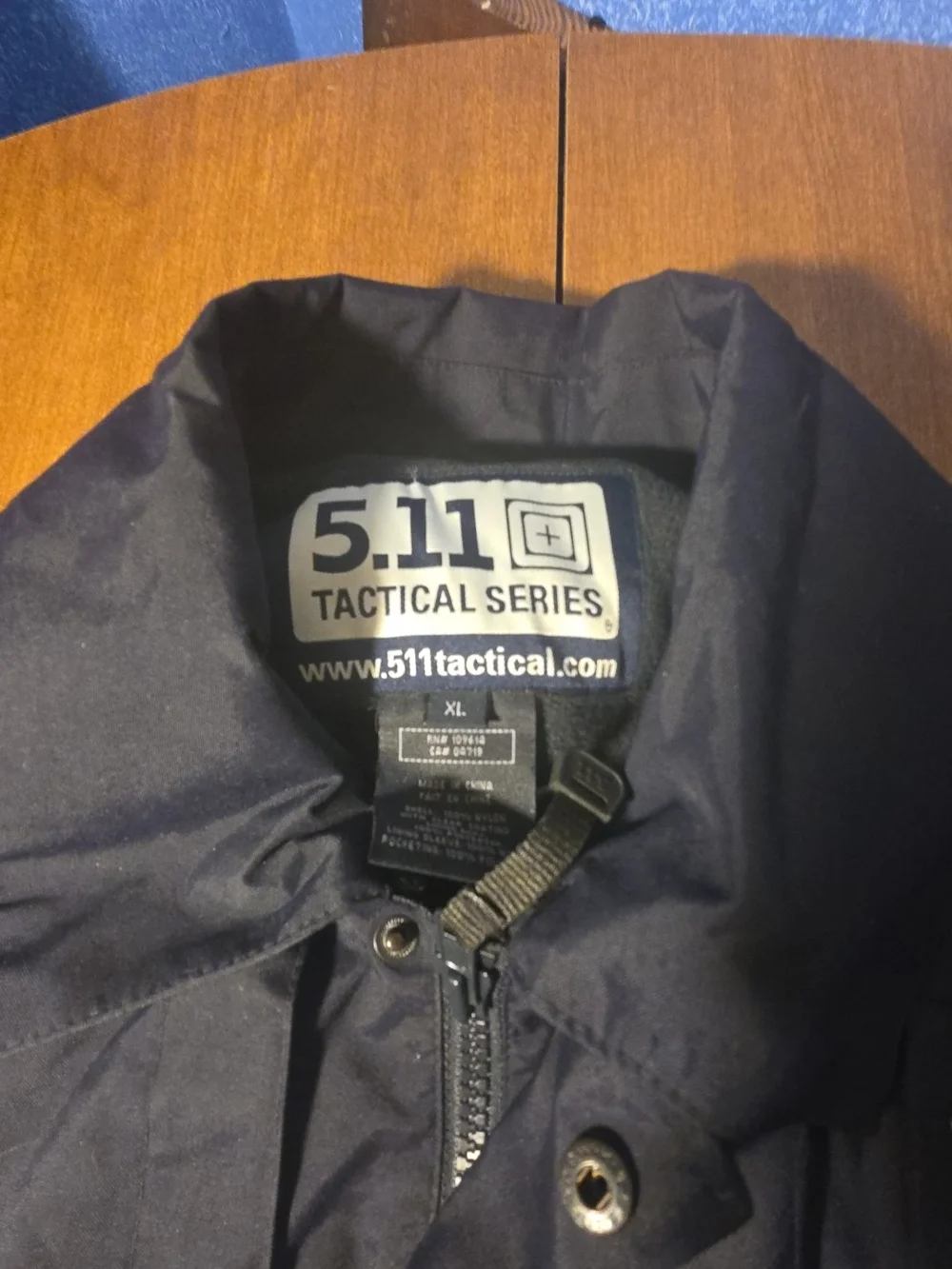 5.11 Tactical Men's Fast-Tac Duty Jacket Full-Zip Warmer Pockets Blue Size XL